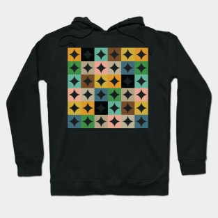 Retro Circles and Diamonds Hoodie